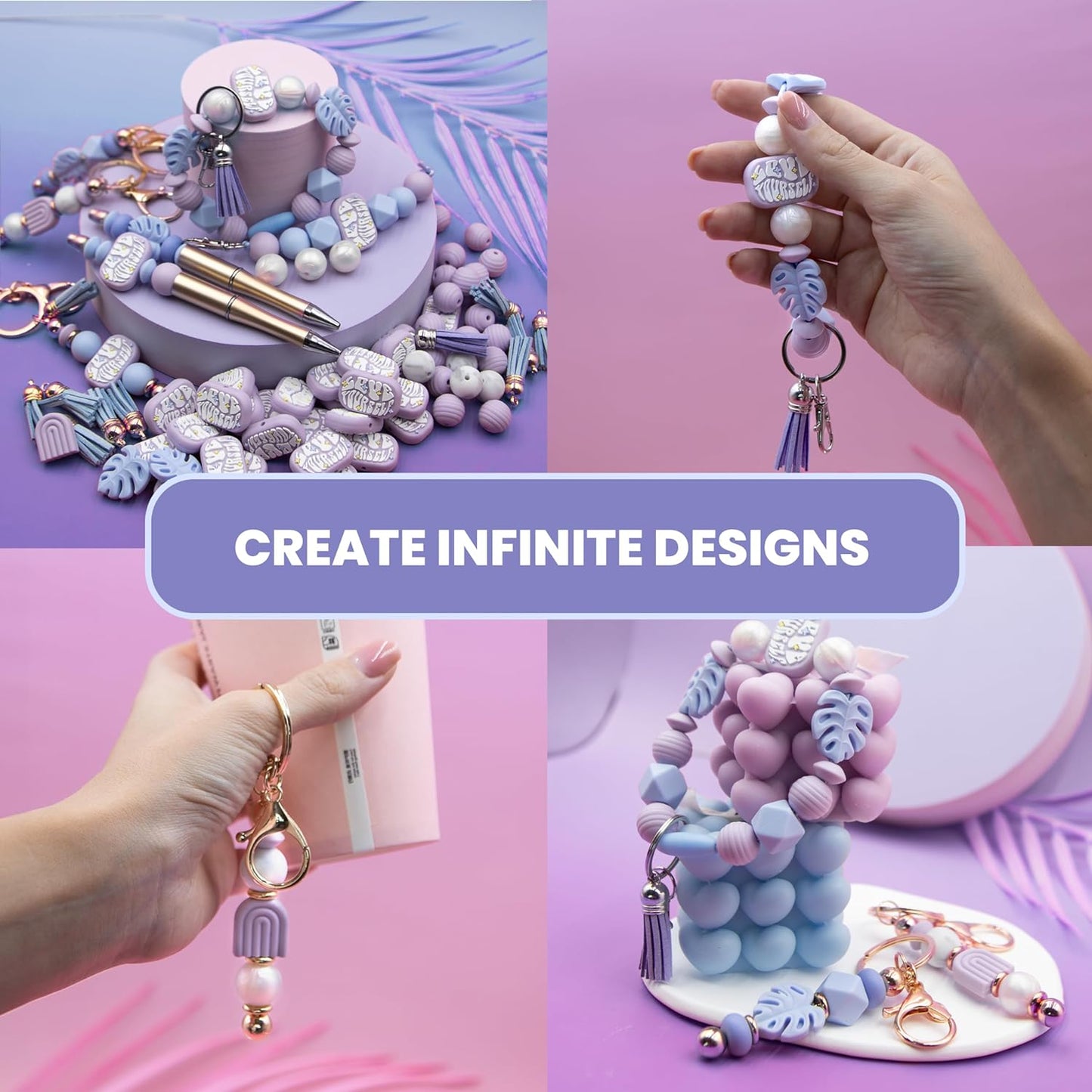 WEABLISS Silicone Beads Kit: All you need to start your bead craft