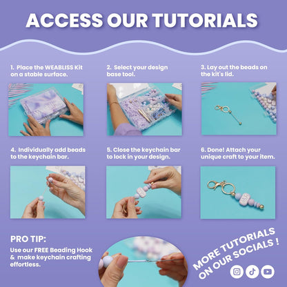 WEABLISS Silicone Beads Kit: All you need to start your bead craft