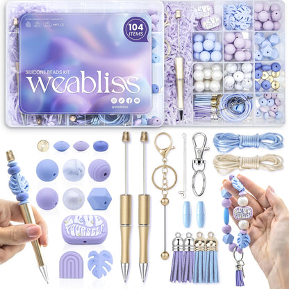 WEABLISS Silicone Beads Kit: All you need to start your bead craft